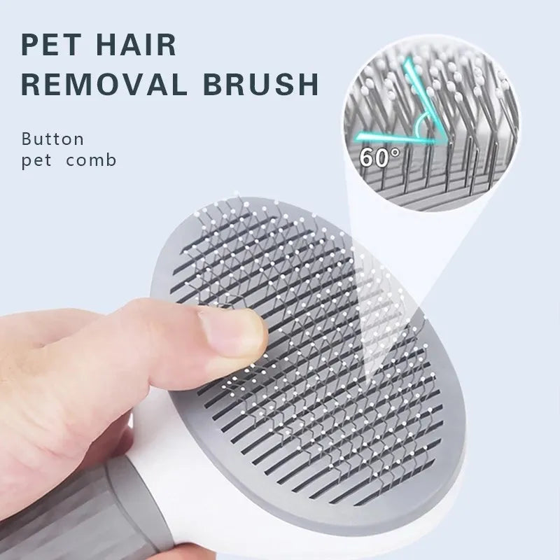 Self-Cleaning Slicker Brush for Dogs & Cats