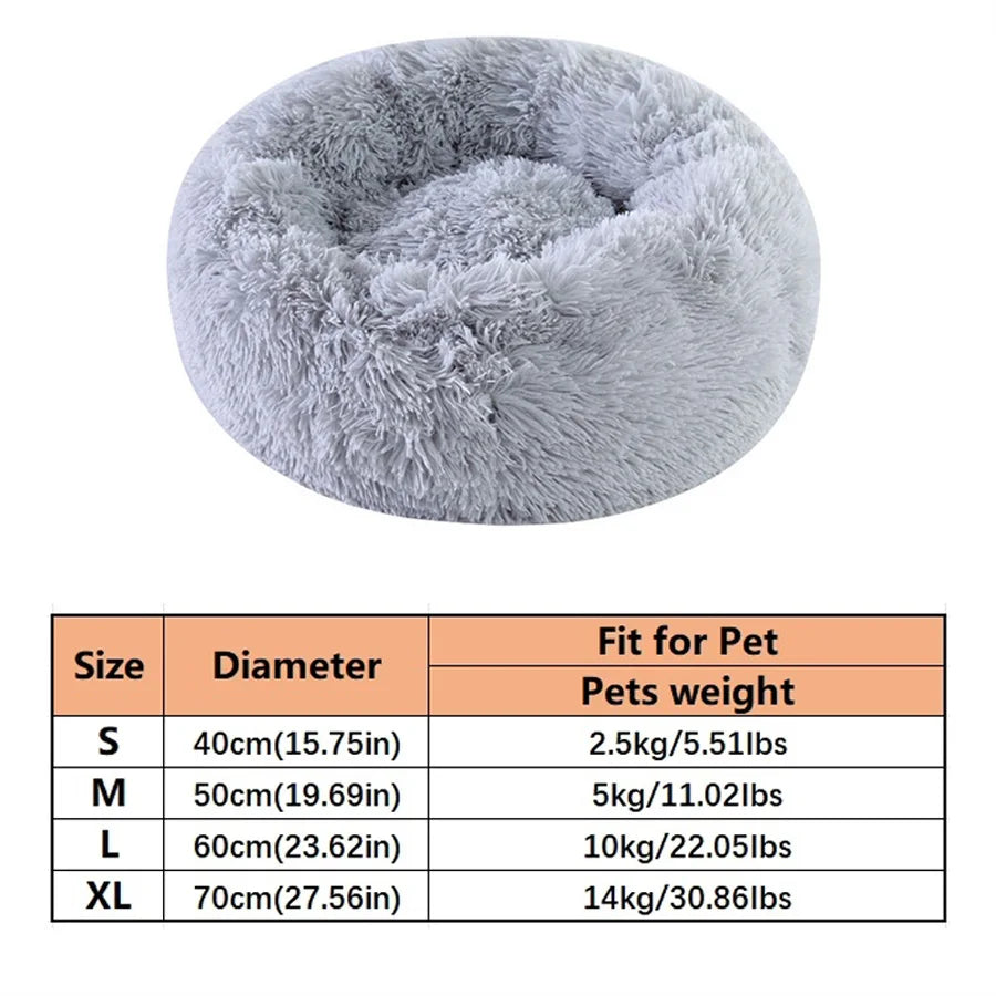 Calming Donut Dog Bed — Plush Anti-Anxiety Pet Bed