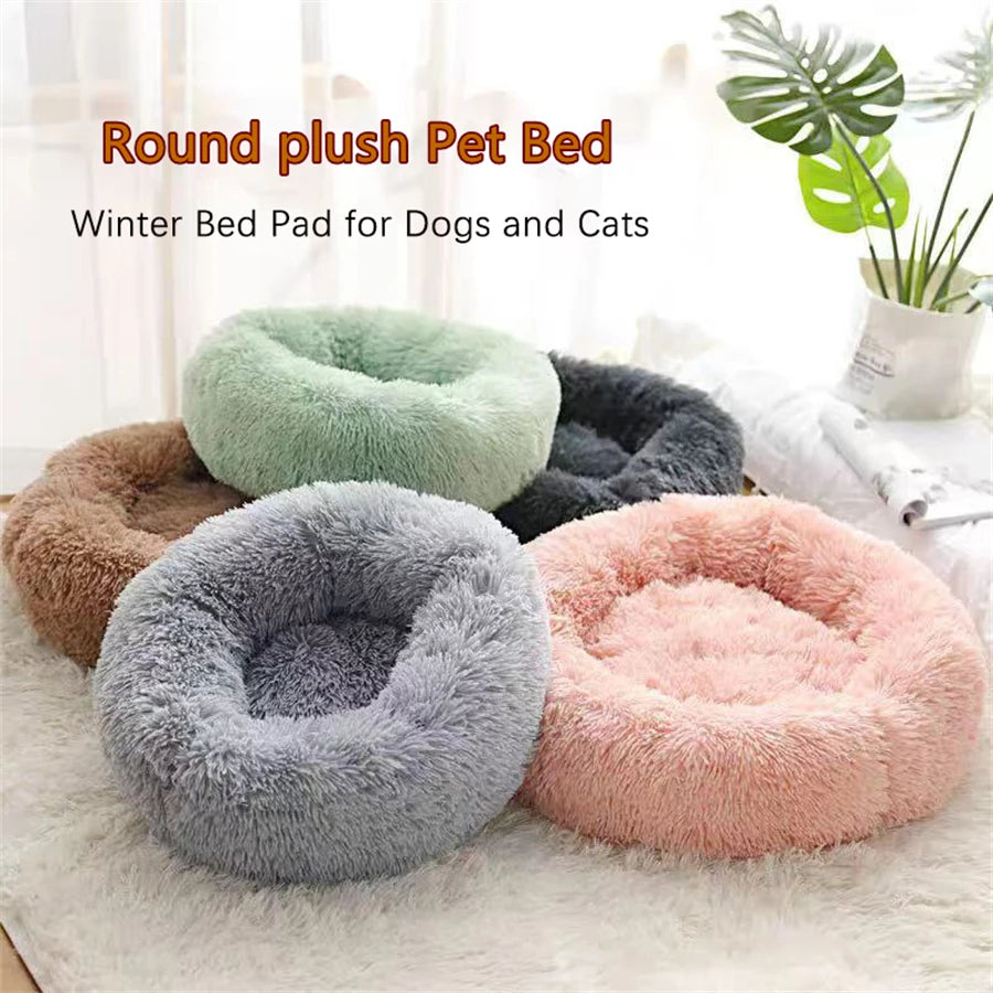 Calming Donut Dog Bed — Plush Anti-Anxiety Pet Bed