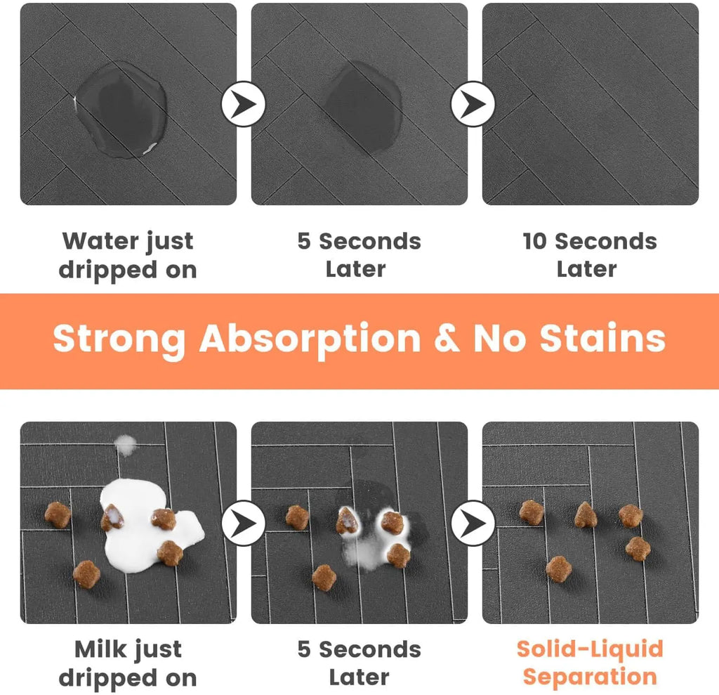 Dog Feeding Mat — Waterproof Non-Slip Bowl Mat