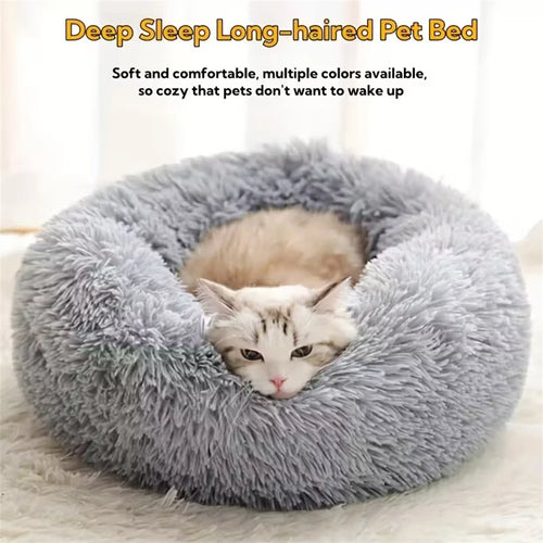 Calming Donut Dog Bed — Plush Anti-Anxiety Pet Bed