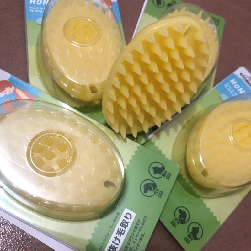 Silicone Dog & Cat Massage Grooming Brush