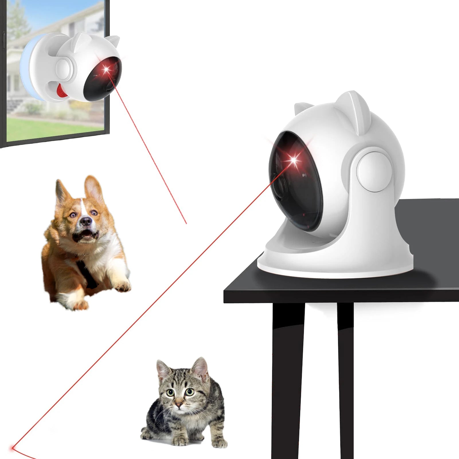 Automatic Laser Toy for Dogs & Cats — Rechargeable