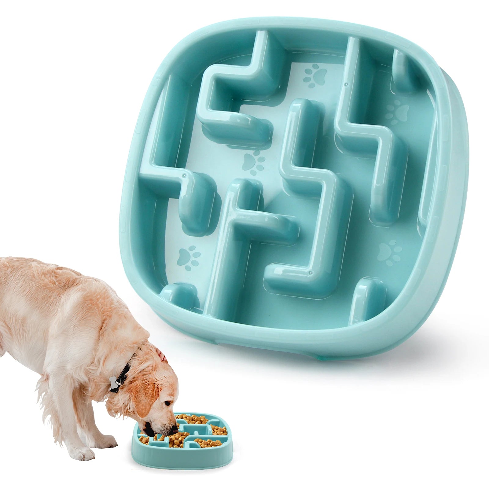 Slow Feeder Dog Bowl — Anti-Gulping Puzzle Bowl