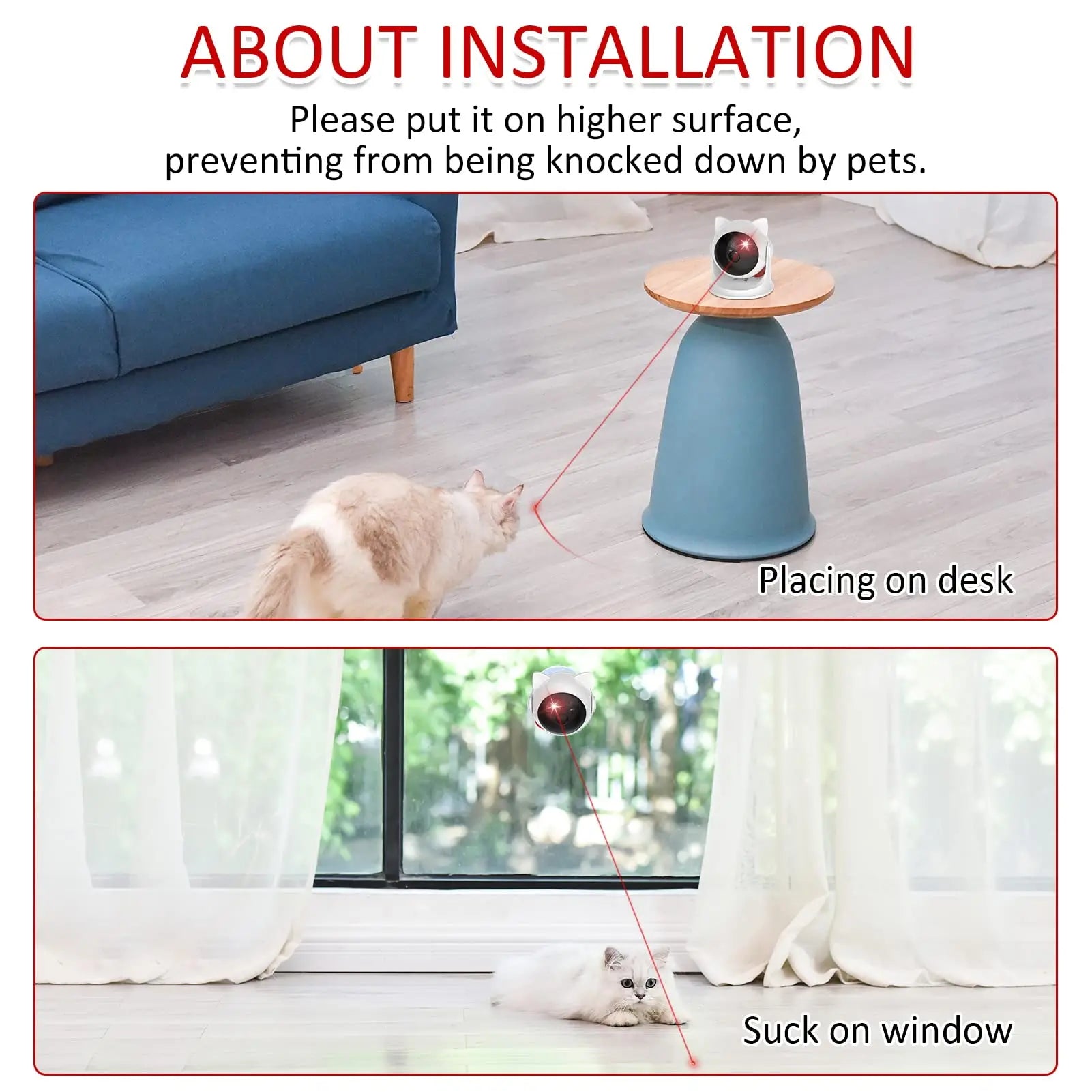 Automatic Laser Toy for Dogs & Cats — Rechargeable