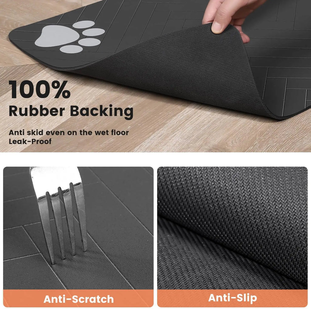 Dog Feeding Mat — Waterproof Non-Slip Bowl Mat