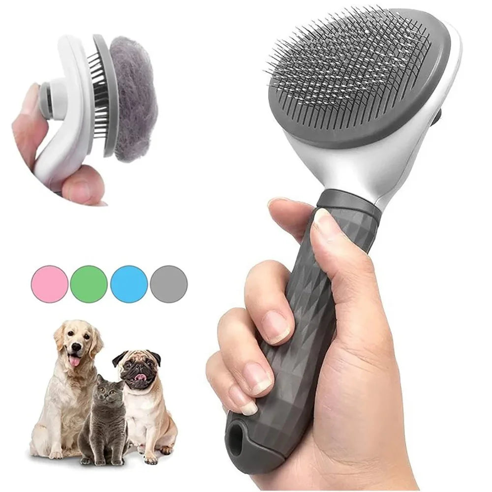 Self-Cleaning Slicker Brush for Dogs & Cats
