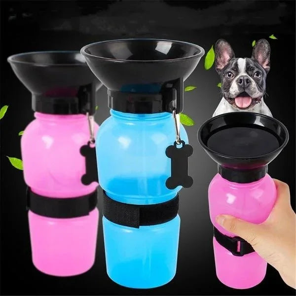 Portable Squeeze Dog Water Bottle — 500ml