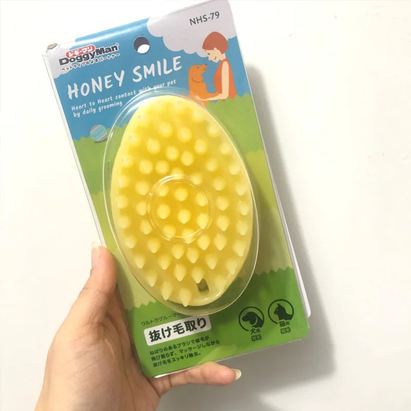 Silicone Dog & Cat Massage Grooming Brush