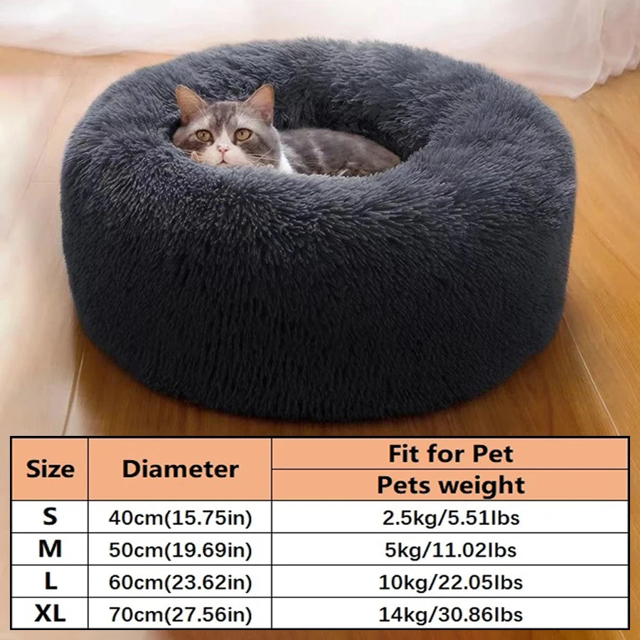 Calming Donut Dog Bed — Plush Anti-Anxiety Pet Bed